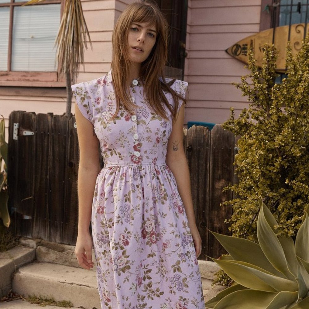Christy Dawn Piper Dress Thistle (linen)